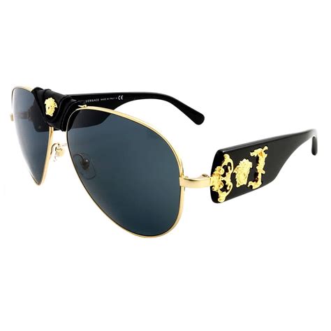 versace ve2150q 100287 gold|Versace VE2150Q Sunglasses .